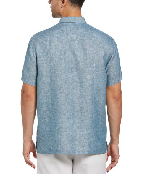 Linen Cross Dye Shirt (Legion Blue) 