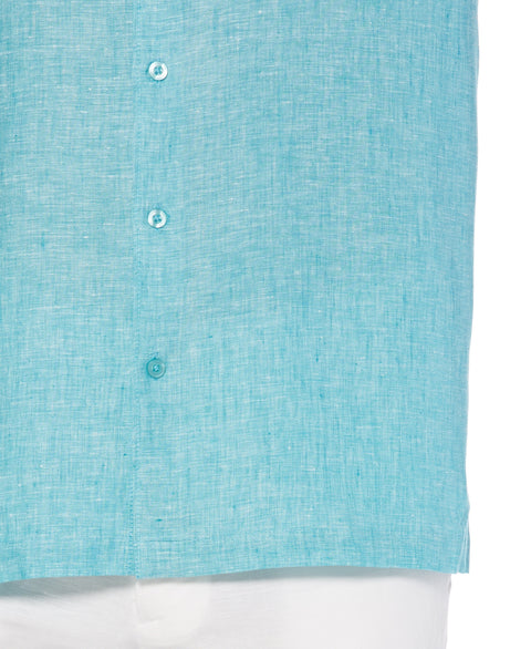 100% Linen Short Sleeve 1 Pocket Cross Dye Shirt-Casual Shirts-Cubavera