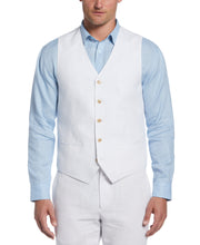 Delave Linen Vest (Brilliant White) 