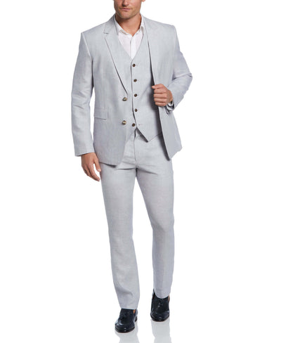 Delave Sleet Linen Suit-Suit Set-Cubavera Collection