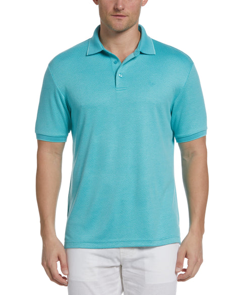 Diamond Jacquard Polo (Aqua Sky) 