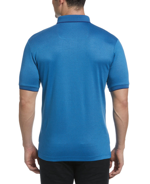 Diamond Jacquard Polo (Mediterranian Blue) 