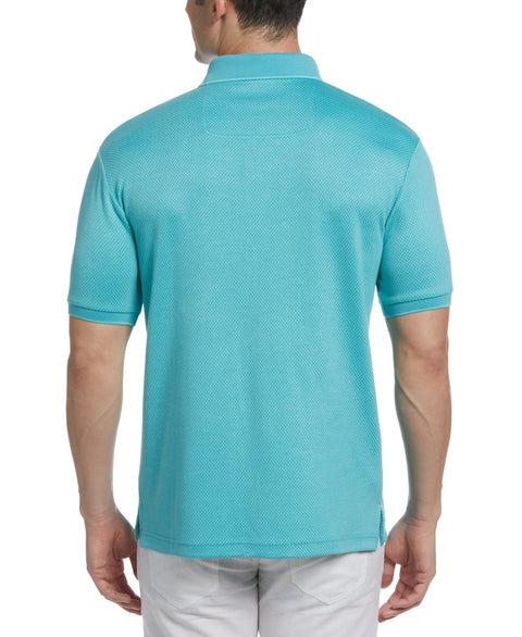 Diamond Jacquard Polo (Aqua Sky) 