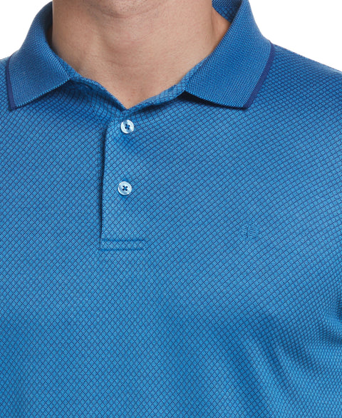 Diamond Jacquard Polo (Mediterranian Blue) 