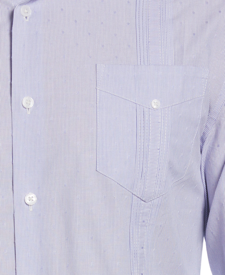 Dobby Stripe Guayabera Shirt-Guayaberas-Cubavera
