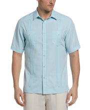 EcoSelect Textured Two-Pocket Guayabera Shirt (Crystal Blue) 