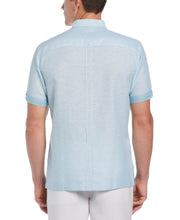 Linen Blend Textured Two-Pocket Guayabera Shirt-Guayaberas-Cubavera
