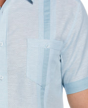Linen Blend Textured Two-Pocket Guayabera Shirt-Guayaberas-Cubavera