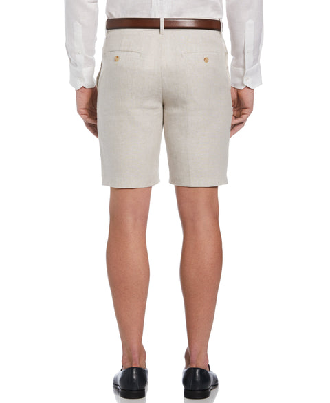 Flat Front Delave Linen Short-Shorts-Cubavera