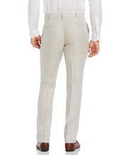 Flat Front Herringbone Linen Pant (Silver Lining) 