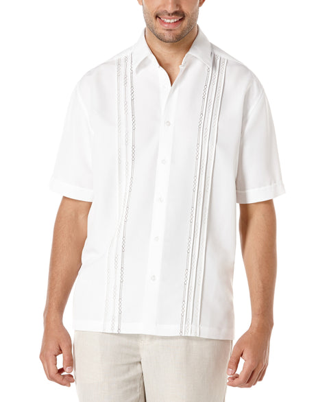 Geo Embroidered Panel Shirt | Cubavera