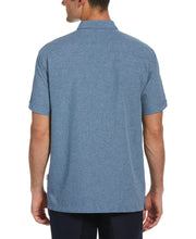 Geo Embroidered Panel Chambray Shirt (Dress Blues) 