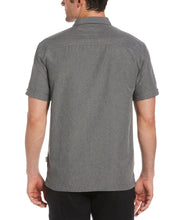 Geo Embroidered Panel Chambray Shirt (Steeple Gray) 