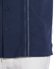 Geo Stitched Pintuck Shirt (Dress Blues) 