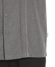 Geo Embroidered Panel Chambray Shirt (Steeple Gray) 