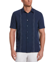 Geo Stitched Pintuck Shirt (Dress Blues) 