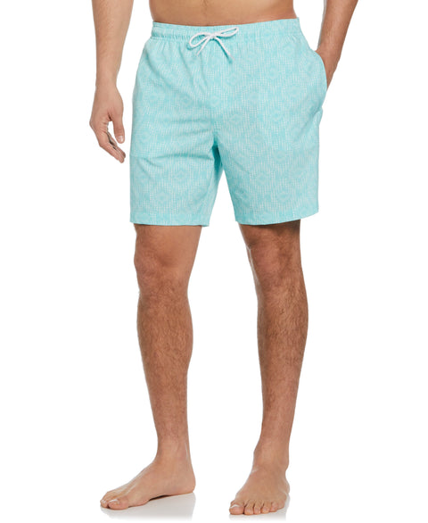 Geo Print Swim Short-Aruba Blue-XL-Cubavera