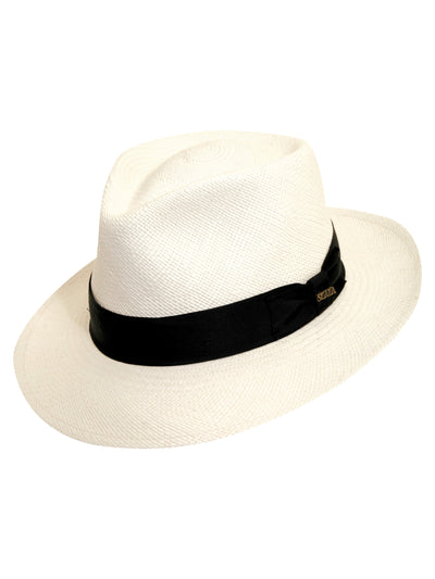 Handwoven Panama Fedora-Accessories-Bright White-XL-Cubavera