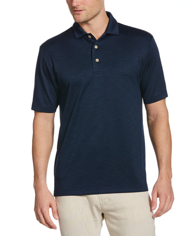 Heather Twill Polo-Polos-Navy Blazer-XXL-Cubavera