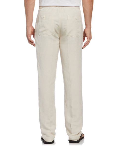 Linen Blend Core Drawstring Pant-Pants-Cubavera