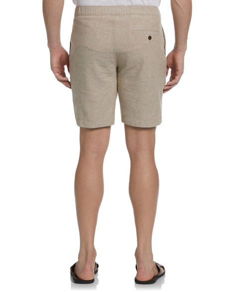 9" Linen Blend Cross Dye Short (Elmwood) 