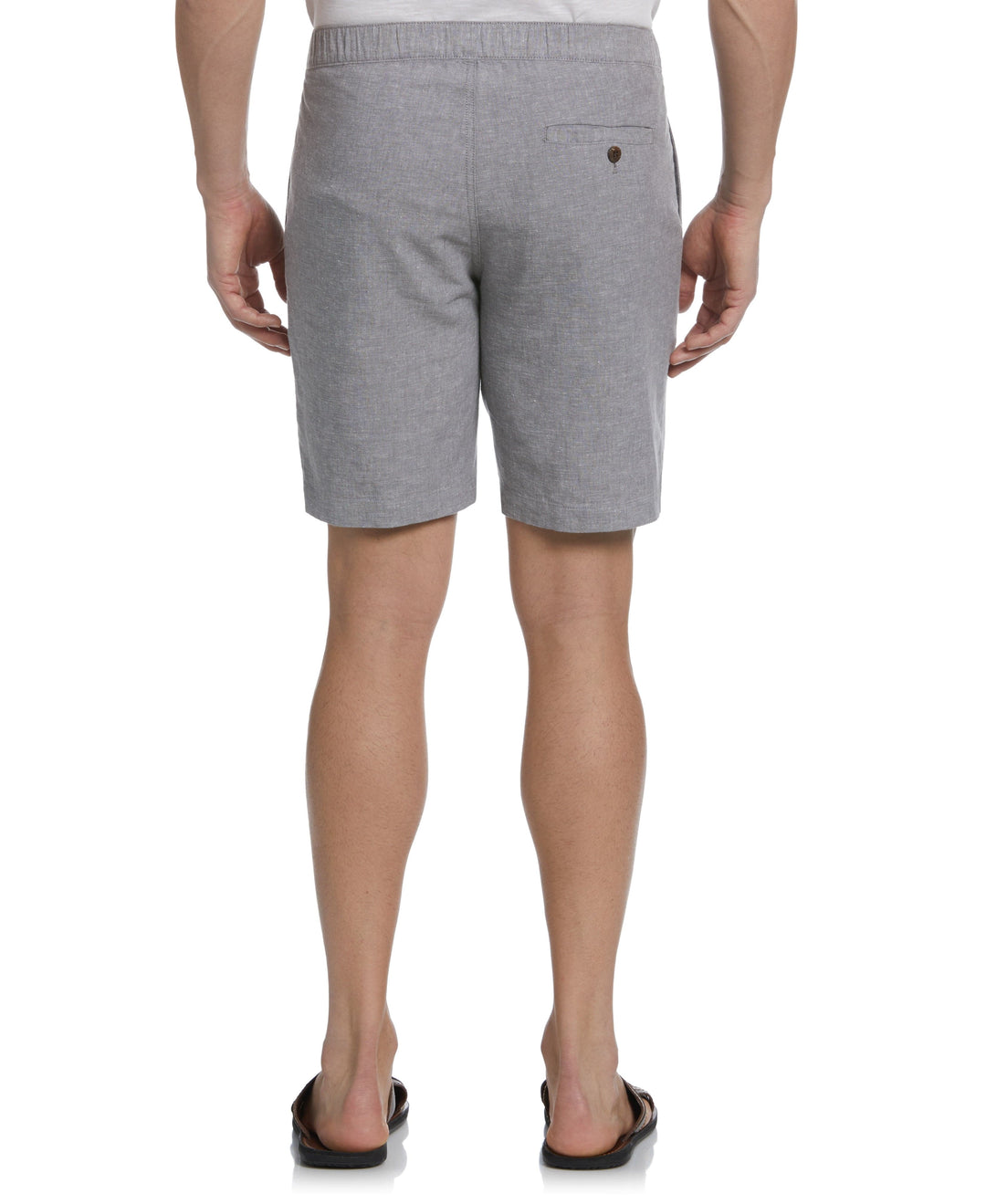 9" Linen Blend Cross Dye Short (Smoked Pearl) 