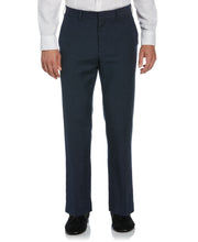 Linen Blend Flat Front Pant-Pants-Dress Blues-36-30-Cubavera