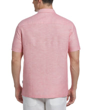 Linen Blend Pintuck Embroidery Shirt (Sun Kissed Coral) 