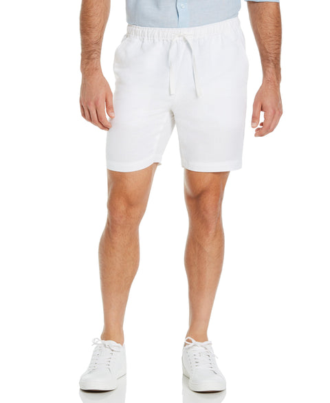 Pull On Drawstring Short-Shorts-Bright White-XL-Cubavera