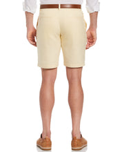 Linen-Blend Flat Front Shorts-Shorts-Cubavera