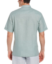 Linen Blend Yarn Dye Stripe Guayabera Shirt (Blue Surf) 