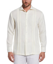 Linen Multi-Tuck Guayabera Shirt (Whisper White) 