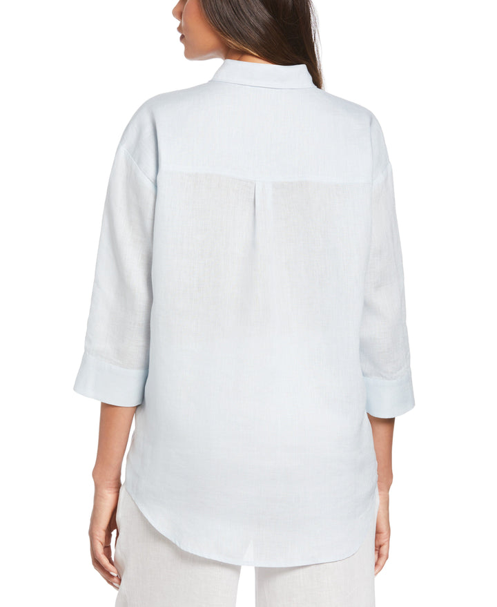 Linen Popover Shirt (Ballad Blue) 
