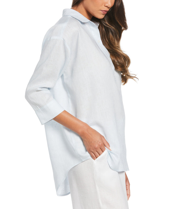 Linen Popover Shirt (Ballad Blue) 