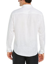 Linen Triple Tuck Embroidered Shirt (Brilliant White) 