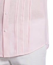 Linen Triple Tuck Embroidered Shirt (Rose Shadow) 