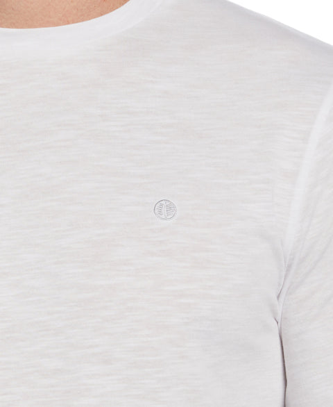 Long Sleeve Slub Crew Neck Tee--Cubavera