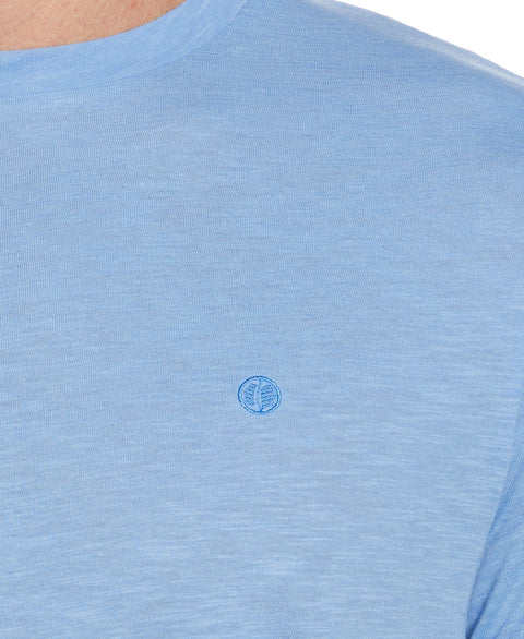 Solid Slub Crew Neck Tee--Cubavera