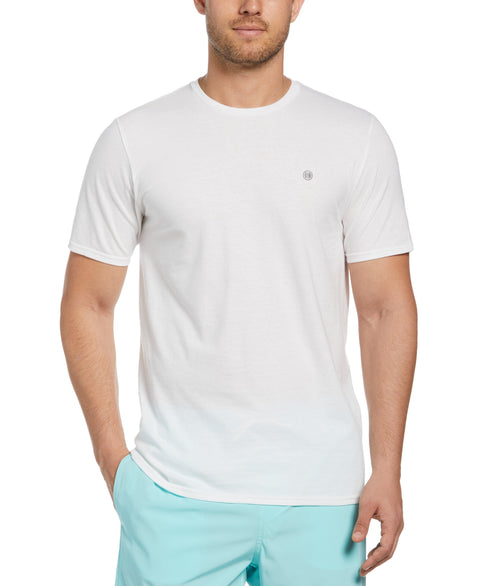 Miami Beach Front Tee-Brilliant White-S-Cubavera