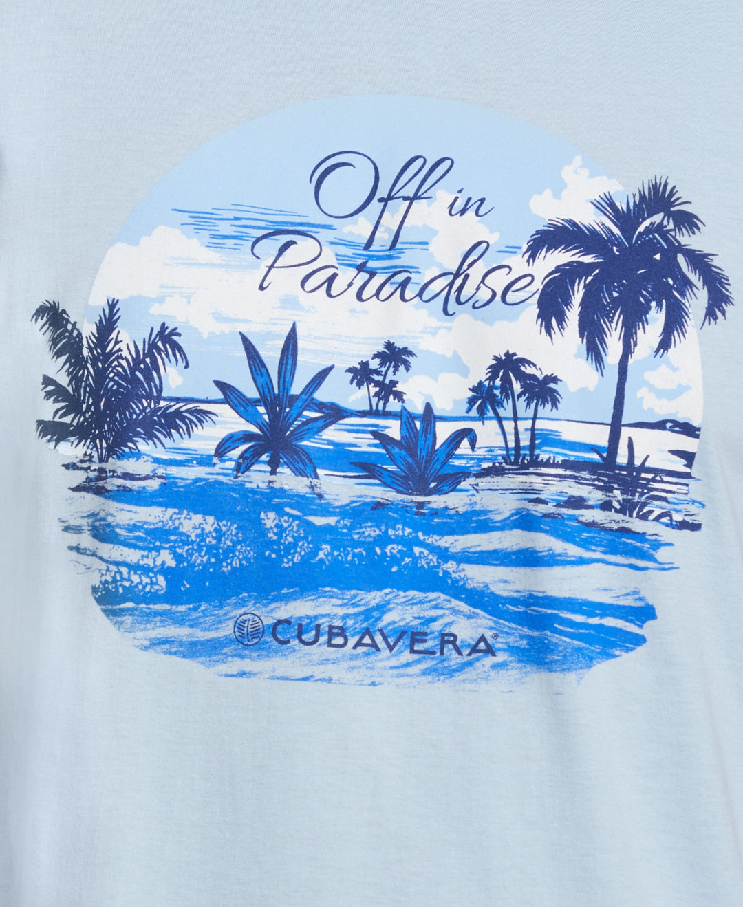 Off in Paradise Tee (Light Blue) 