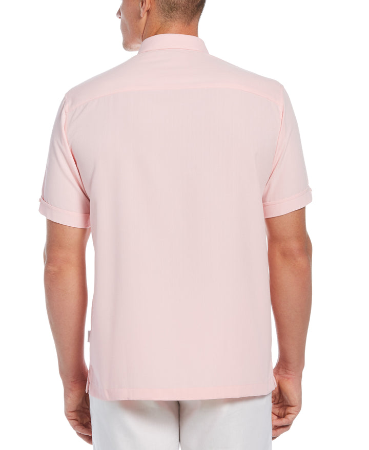 Ombre Embroidered Stripe Shirt-Casual Shirts-Cubavera