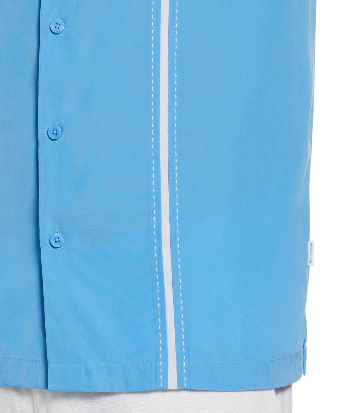 Pick Stitch Panel Shirt (Azure Blue) 