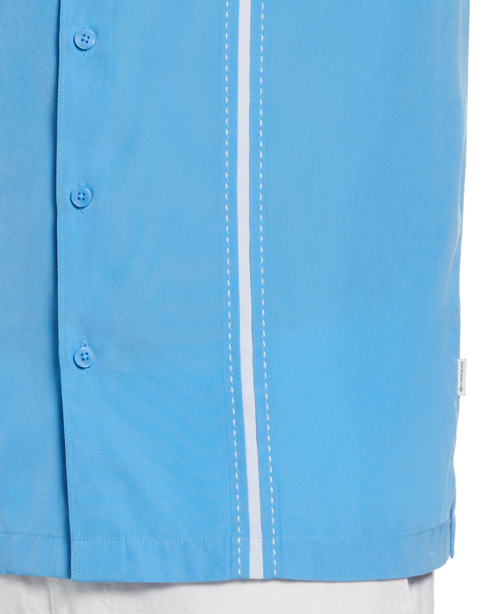 Pick Stitch Panel Shirt (Azure Blue) 