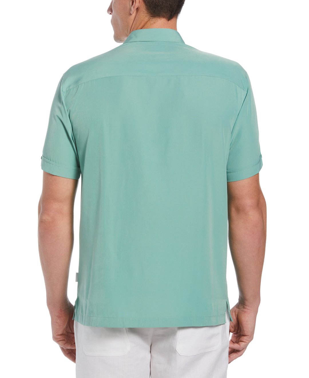 Big & Tall Pick Stitch Panel Shirt (Malachite Green) 
