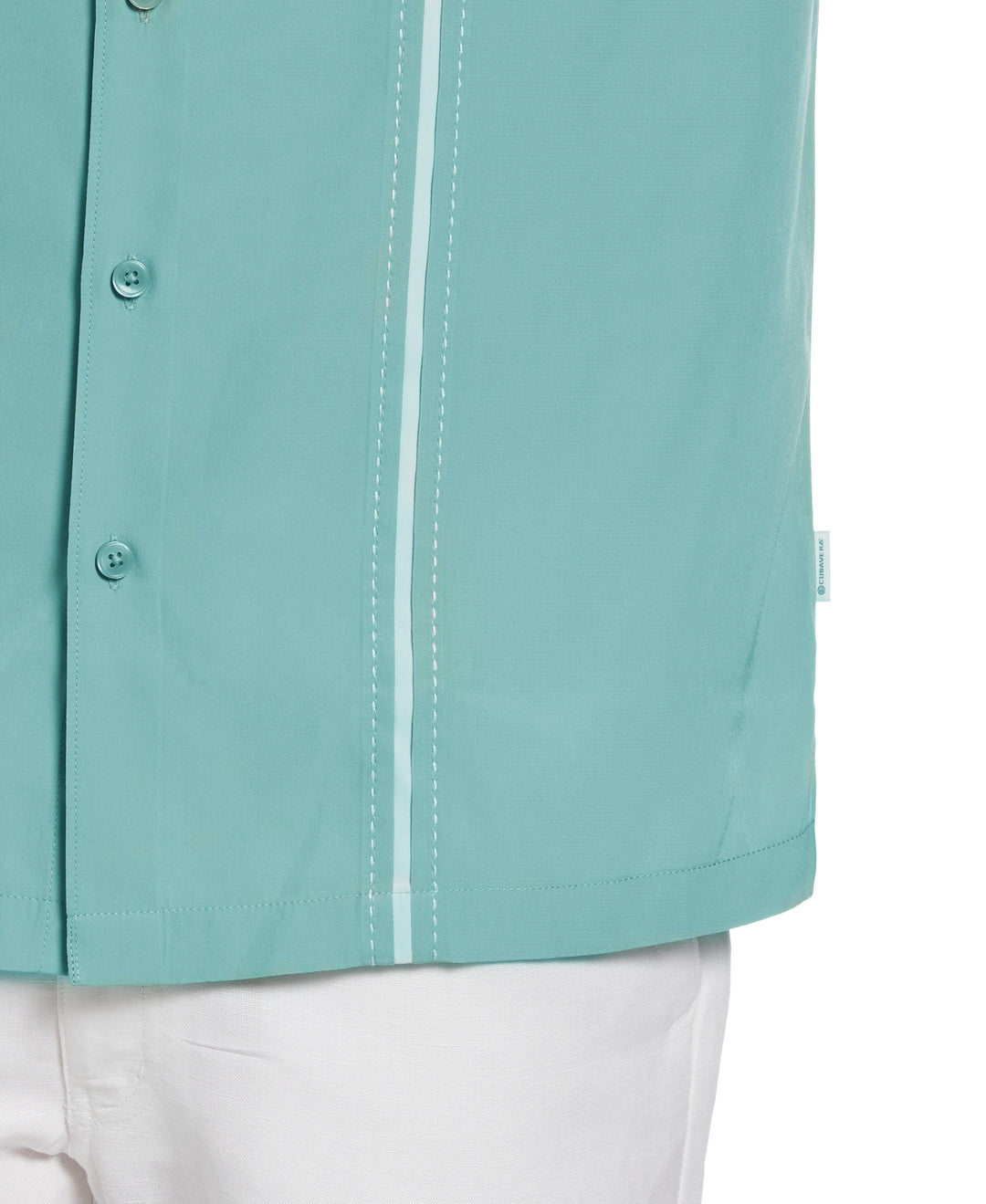 Big & Tall Pick Stitch Panel Shirt (Malachite Green) 