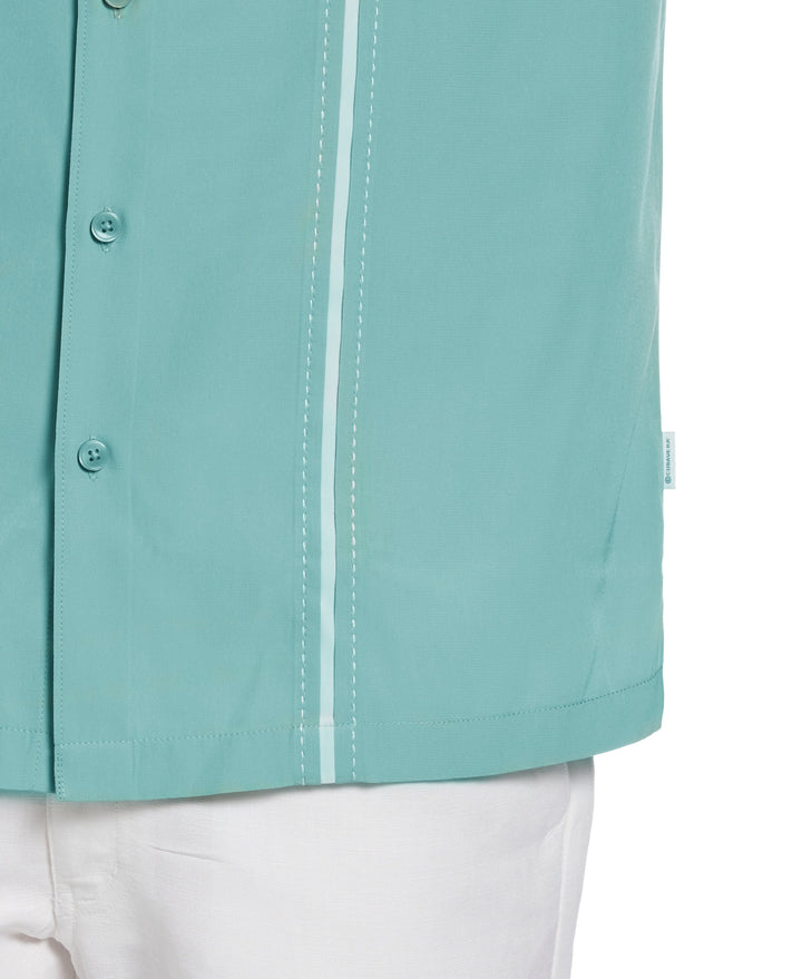 Big & Tall Pick Stitch Panel Shirt (Malachite Green) 