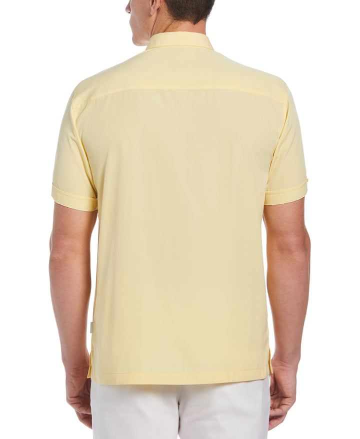 Short Sleeve Insert Panels With Pickstitch Shirt-Casual Shirts-Cubavera
