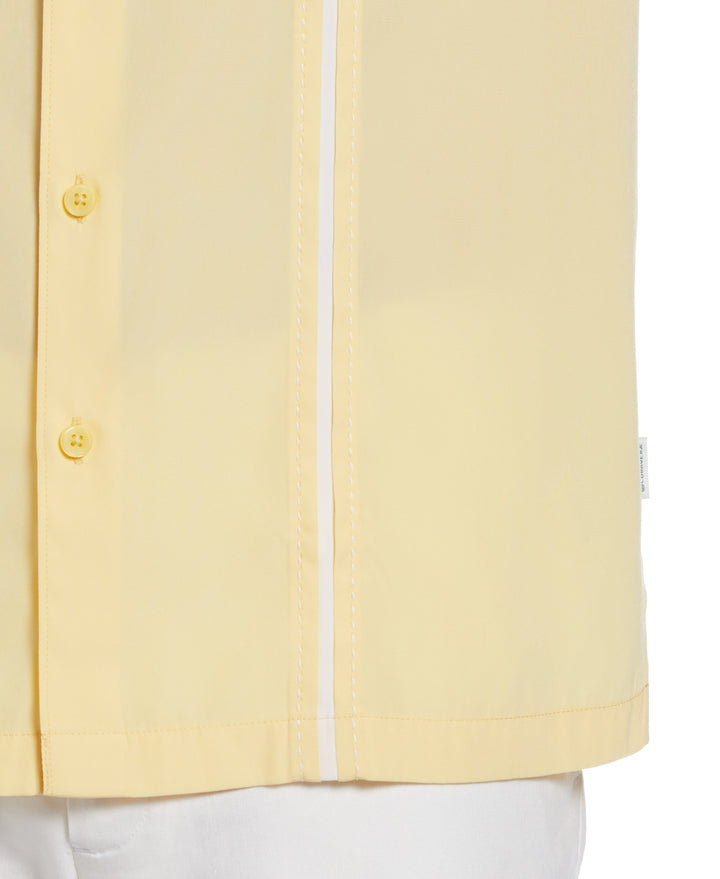 Short Sleeve Insert Panels With Pickstitch Shirt-Casual Shirts-Cubavera