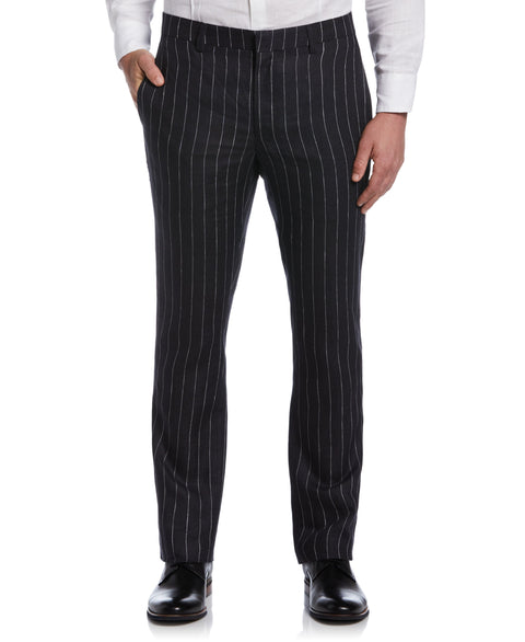 Pinstripe Linen Pant (Blackened Pearl) 