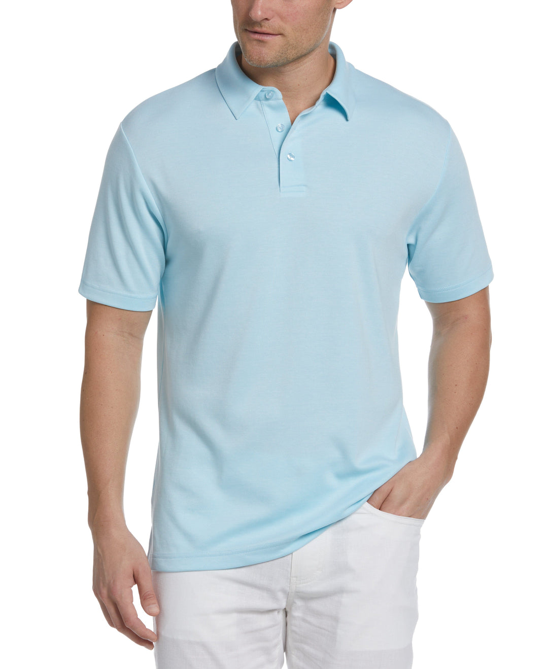 Pique Polo (Crystal Blue) 